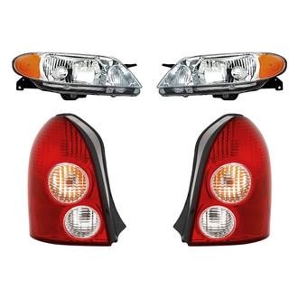 Replacement - 4-Piece Kit (Driver and Passenger Side Headlights, Driver and Passenger Side Tail Lights)