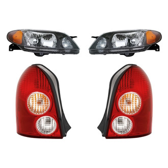 Replacement - 4-Piece Kit (Driver and Passenger Side Headlights, Driver and Passenger Side Tail Lights)