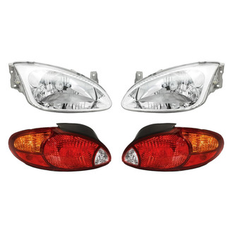 Replacement - 4-Piece Kit (Driver and Passenger Side Headlights, Driver and Passenger Side Tail Lights)