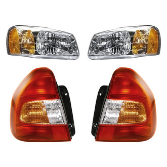 Replacement - 4-Piece Kit (Driver and Passenger Side Headlights, Driver and Passenger Side Tail Lights)