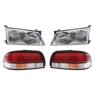 Replacement - 4-Piece Kit (Driver and Passenger Side Headlights, Driver and Passenger Side Tail Lights)