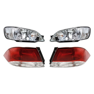 Replacement - 4-Piece Kit (Driver and Passenger Side Headlights, Driver and Passenger Side Tail Lights)