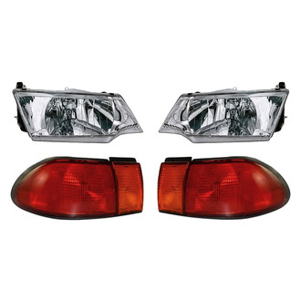 Replacement - 4-Piece Kit (Driver and Passenger Side Headlights, Driver and Passenger Side Tail Lights)