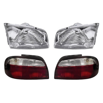 Replacement - 4-Piece Kit (Driver and Passenger Side Headlights, Driver and Passenger Side Tail Lights)