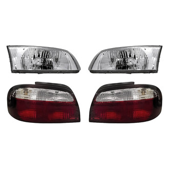 Replacement - 4-Piece Kit (Driver and Passenger Side Headlights, Driver and Passenger Side Tail Lights)