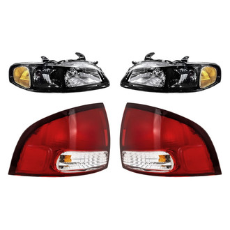 Replacement - 4-Piece Kit (Driver and Passenger Side Headlights, Driver and Passenger Side Tail Lights)
