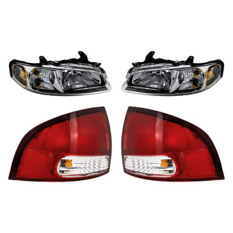 Replacement - 4-Piece Kit (Driver and Passenger Side Headlights, Driver and Passenger Side Tail Lights)