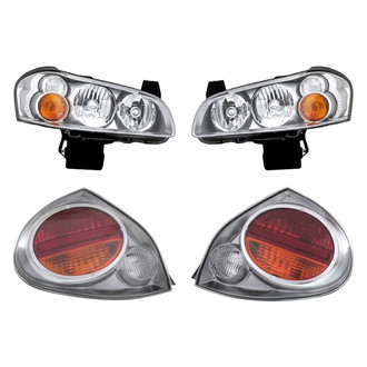 Replacement - 4-Piece Kit (Driver and Passenger Side Headlights, Driver and Passenger Side Tail Lights)