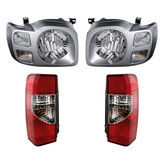 Replacement - 4-Piece Kit (Driver and Passenger Side Headlights, Driver and Passenger Side Tail Lights)