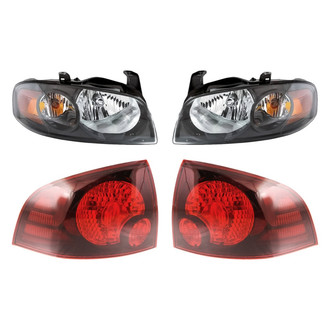 Replacement - 4-Piece Kit (Driver and Passenger Side Headlights, Driver and Passenger Side Tail Lights)