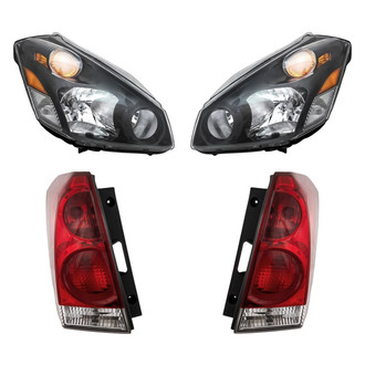 Replacement BNDL-277959 - 4-Piece Kit (Driver and Passenger Side Headlights, Driver and Passenger Side Tail Lights)
