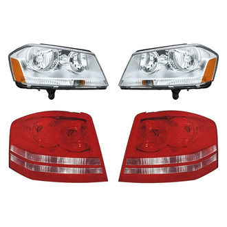 Replacement - 4-Piece Kit (Driver and Passenger Side Headlights, Driver and Passenger Side Tail Lights)