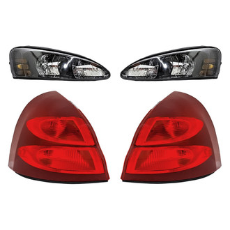 Replacement - 4-Piece Kit (Driver and Passenger Side Headlights, Driver and Passenger Side Tail Lights)