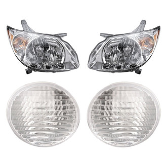 Replacement - 4-Piece Kit (Driver and Passenger Side Headlights, Driver and Passenger Side Tail Lights)