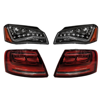 Replacement - 4-Piece Kit (Driver and Passenger Side Headlights, Driver and Passenger Side Outer Tail Lights)