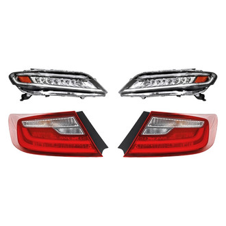 Replacement - 4-Piece Kit (Driver and Passenger Side Headlights, Driver and Passenger Side Tail Lights)