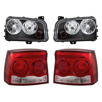 Replacement - 4-Piece Kit (Driver and Passenger Side Headlights, Driver and Passenger Side Tail Lights)