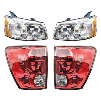 Replacement - 4-Piece Kit (Driver and Passenger Side Headlights, Driver and Passenger Side Tail Lights)