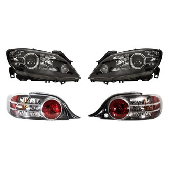 Replacement - 4-Piece Kit (Driver and Passenger Side Headlights, Driver and Passenger Side Tail Lights)