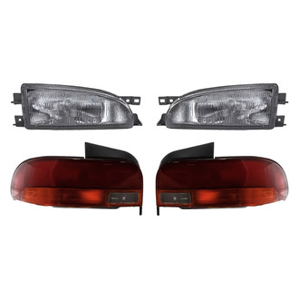 Replacement - 4-Piece Kit (Driver and Passenger Side Headlights, Driver and Passenger Side Tail Lights)