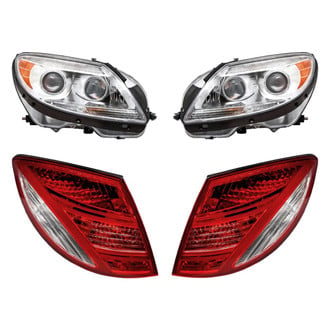 Replacement - 4-Piece Kit (Driver and Passenger Side Headlights, Driver and Passenger Side Tail Lights)