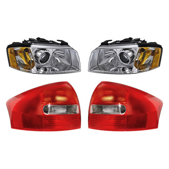 Replacement - 4-Piece Kit (Driver and Passenger Side Headlights, Driver and Passenger Side Tail Lights)
