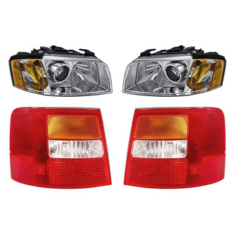 Replacement - 4-Piece Kit (Driver and Passenger Side Headlights, Driver and Passenger Side Tail Lights)