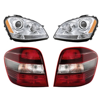 Replacement - 4-Piece Kit (Driver and Passenger Side Headlights, Driver and Passenger Side Tail Lights)