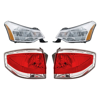 Replacement - 4-Piece Kit (Driver and Passenger Side Headlights, Driver and Passenger Side Tail Lights)