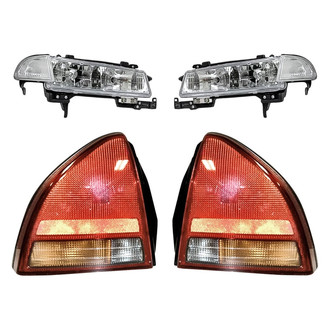 Replacement - 4-Piece Kit (Driver and Passenger Side Headlights, Driver and Passenger Side Tail Lights)