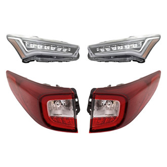 Replacement - 4-Piece Kit (Driver and Passenger Side Headlights, Driver and Passenger Side Outer Tail Lights)