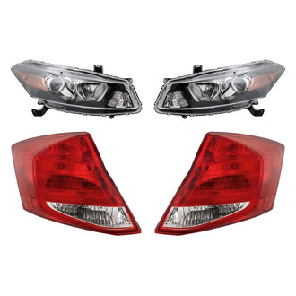 Replacement - 4-Piece Kit (Driver and Passenger Side Headlights, Driver and Passenger Side Tail Lights)