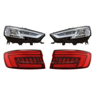 Replacement - 4-Piece Kit (Driver and Passenger Side Headlights, Driver and Passenger Side Outer Tail Lights)