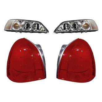 Replacement - 4-Piece Kit (Driver and Passenger Side Headlights, Driver and Passenger Side Tail Lights)
