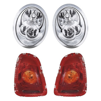 Replacement - 4-Piece Kit (Driver and Passenger Side Headlights, Driver and Passenger Side Tail Lights)