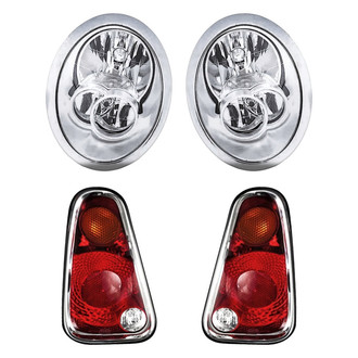 Replacement - 4-Piece Kit (Driver and Passenger Side Headlights, Driver and Passenger Side Tail Lights)