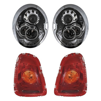 Replacement - 4-Piece Kit (Driver and Passenger Side Headlights, Driver and Passenger Side Tail Lights)