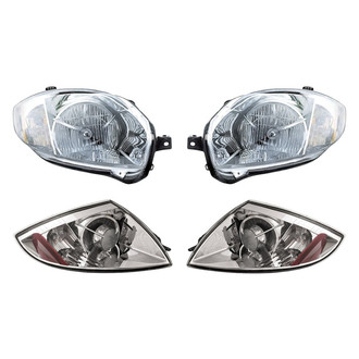 Replacement - 4-Piece Kit (Driver and Passenger Side Headlights, Driver and Passenger Side Tail Lights)