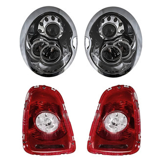 Replacement - 4-Piece Kit (Driver and Passenger Side Headlights, Driver and Passenger Side Tail Lights)