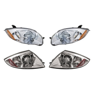 Replacement - 4-Piece Kit (Driver and Passenger Side Headlights, Driver and Passenger Side Tail Lights)