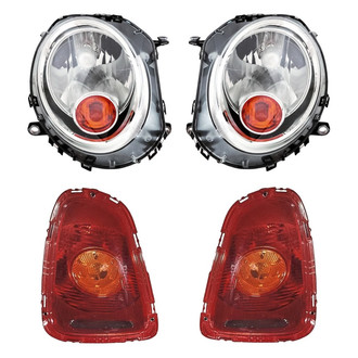 Replacement - 4-Piece Kit (Driver and Passenger Side Headlights, Driver and Passenger Side Tail Lights)