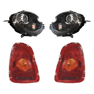 Replacement - 4-Piece Kit (Driver and Passenger Side Headlights, Driver and Passenger Side Tail Lights)
