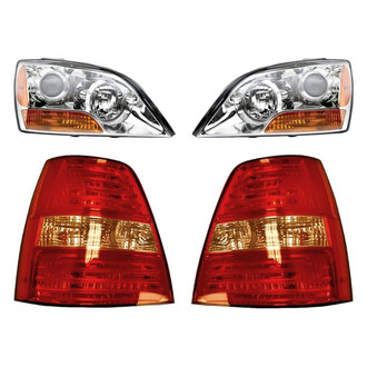 Replacement - 4-Piece Kit (Driver and Passenger Side Headlights, Driver and Passenger Side Tail Lights)