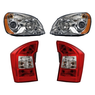 Replacement - 4-Piece Kit (Driver and Passenger Side Headlights, Driver and Passenger Side Tail Lights)