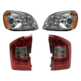 Replacement - 4-Piece Kit (Driver and Passenger Side Headlights, Driver and Passenger Side Tail Lights)