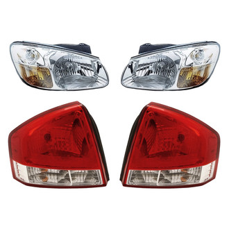 Replacement - 4-Piece Kit (Driver and Passenger Side Headlights, Driver and Passenger Side Tail Lights)