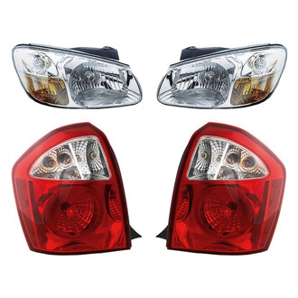 Replacement - 4-Piece Kit (Driver and Passenger Side Headlights, Driver and Passenger Side Tail Lights)