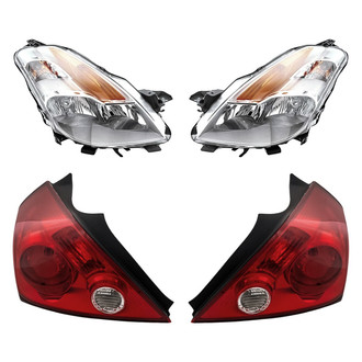Replacement BNDL-278289 - 4-Piece Kit (Driver and Passenger Side Headlights, Driver and Passenger Side Tail Lights)