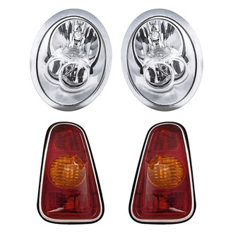 Replacement - 4-Piece Kit (Driver and Passenger Side Headlights, Driver and Passenger Side Tail Lights)