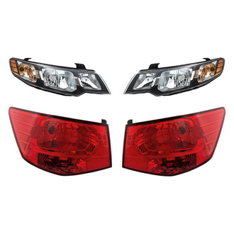 Replacement BNDL-278300 - 4-Piece Kit (Driver and Passenger Side Headlights, Driver and Passenger Side Outer Tail Lights)